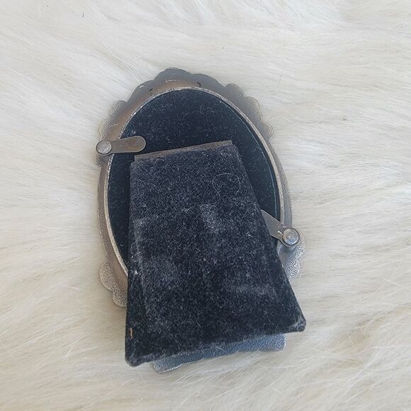 Nantucket pewter 2x3 mini photo frame matte silver tone - Picture 2 of 3